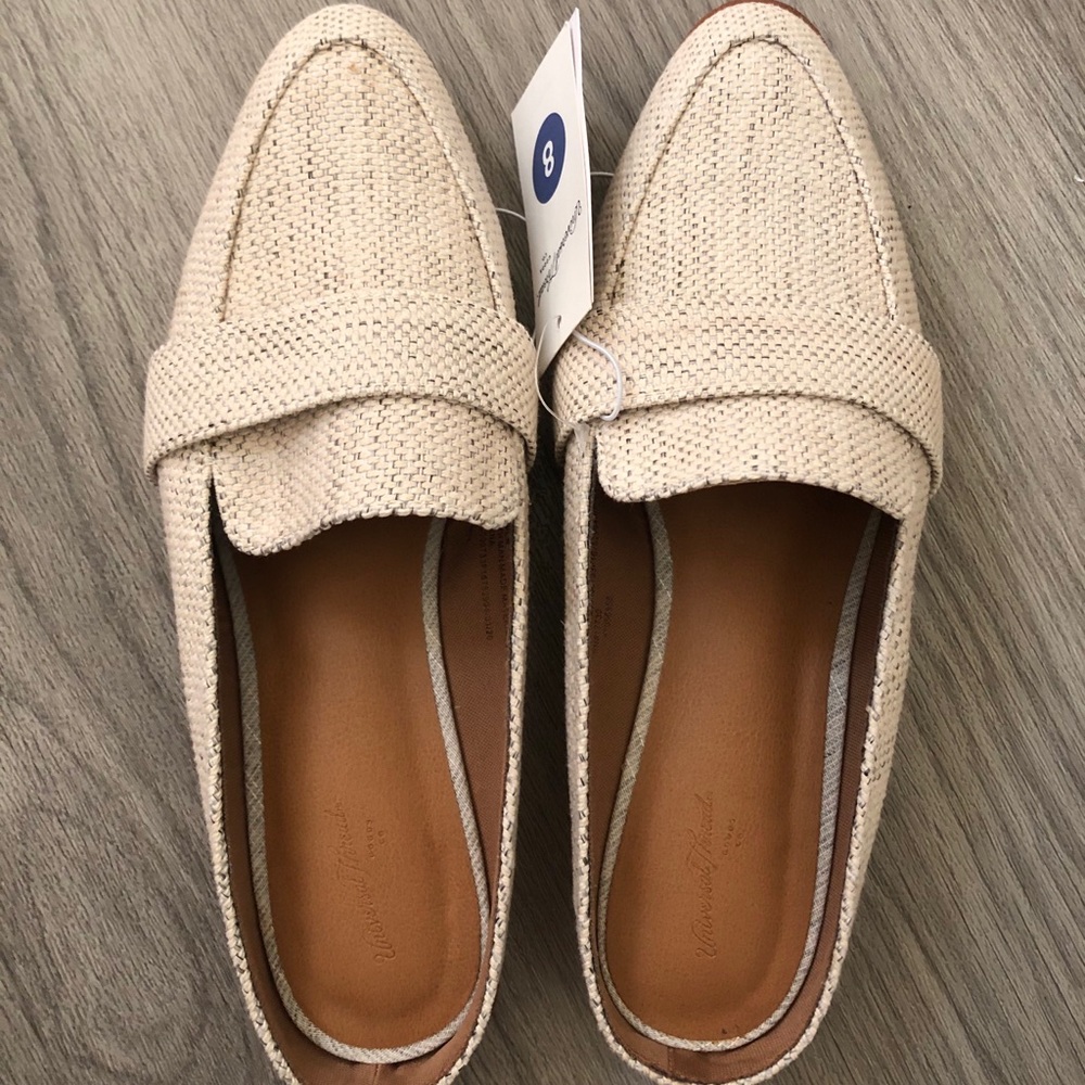 NWB Cream Mule Loafers